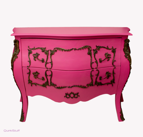 Pink Two Drawer Commode